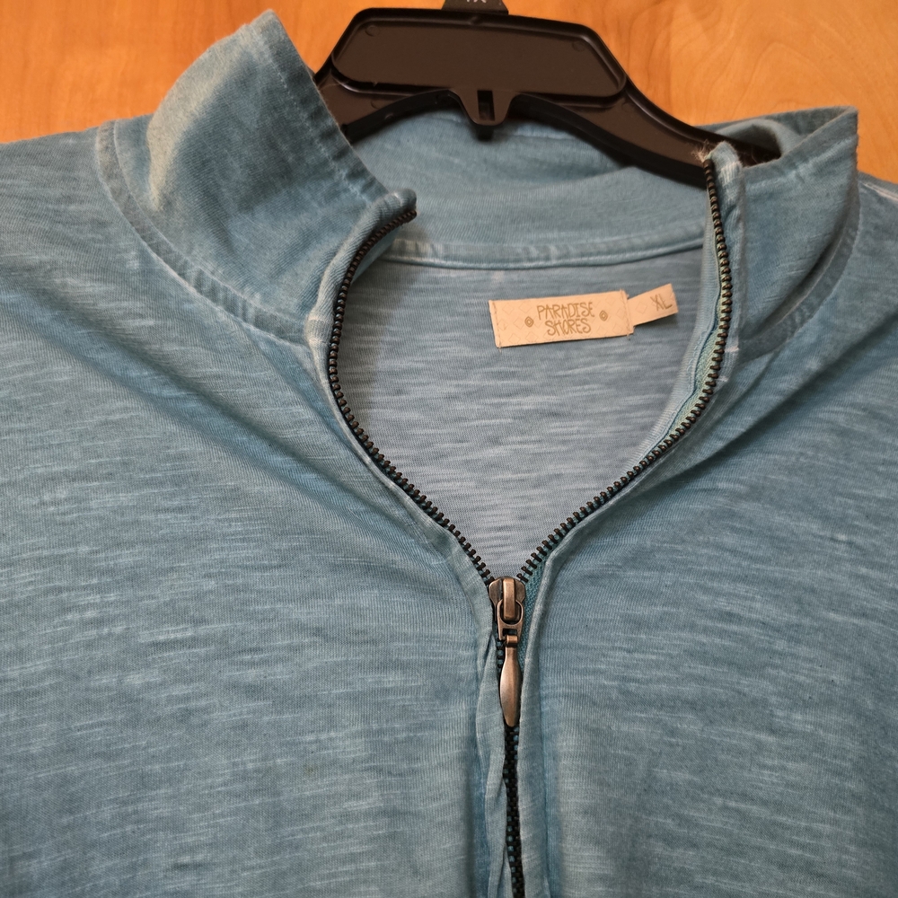 Women's Teal Drawstring Utility Jacket - Picture 2 of 2